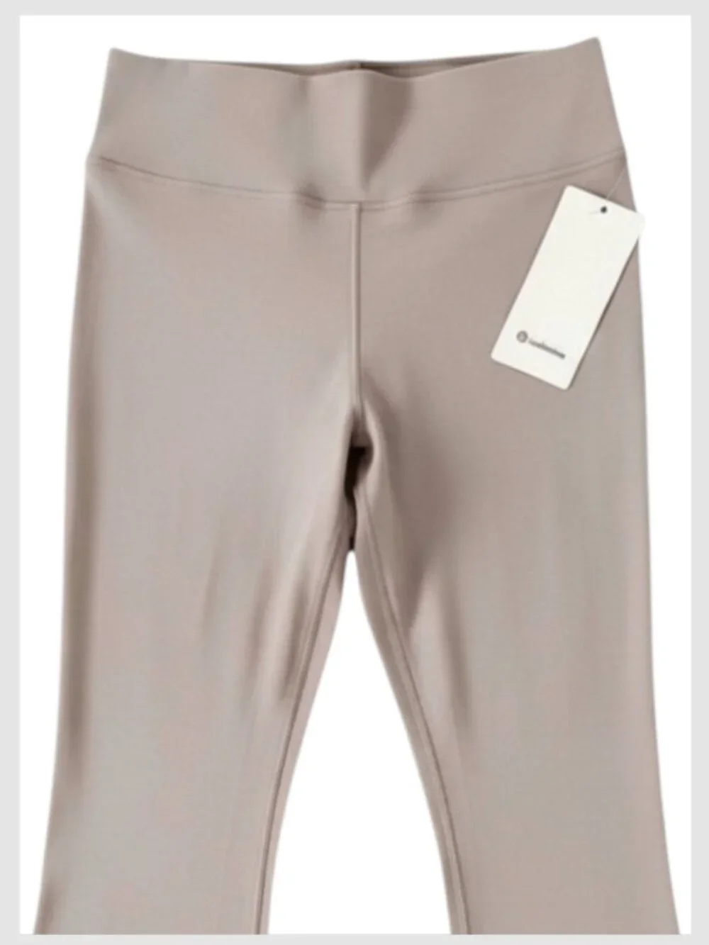 Lululemon Groove Nulu Flared Pant Ashen Rose Taupe High Rise Size 12